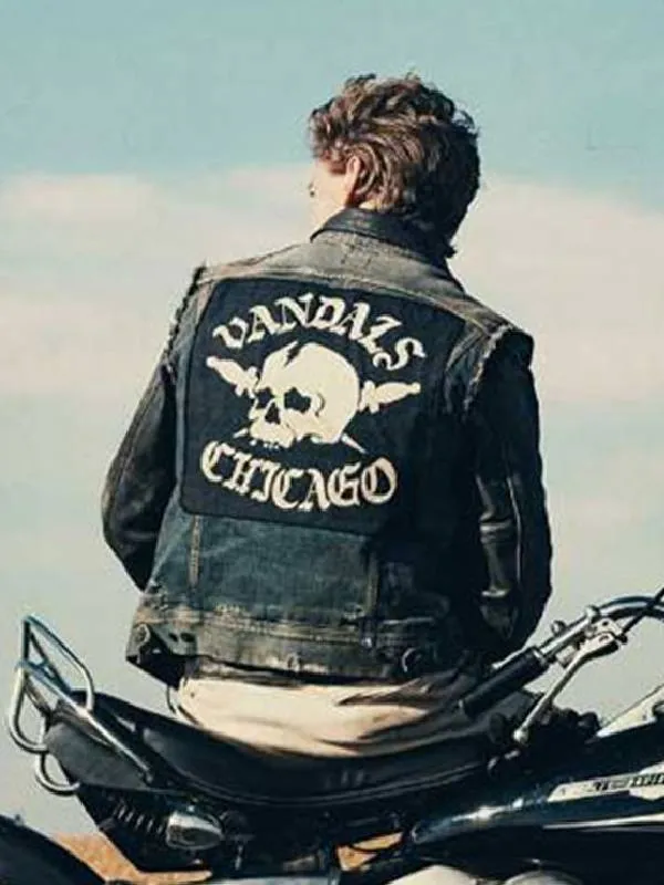 The Bikeriders 2023 Austin Butler Denim Vest - Image 4