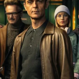Berlin Pedro Alonso S01 Brown Leather Jacket