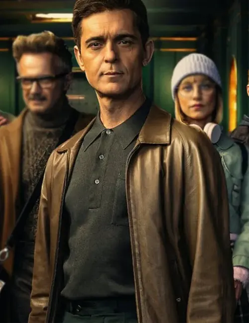 Berlin Pedro Alonso S01 Brown Leather Jacket