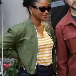 Taylour Paige Beverly Hills Cop Axel F Green Jacket
