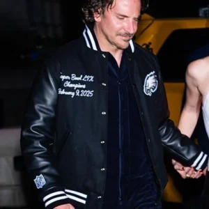 Bradley Cooper Eagles Black Varsity Jacket