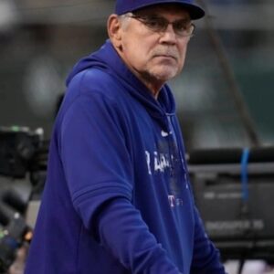 Bruce Bochy Texas Rangers Baseball Blue Hoodie