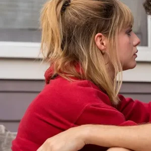 The Greatest Hits Lucy Boynton Red Hoodie