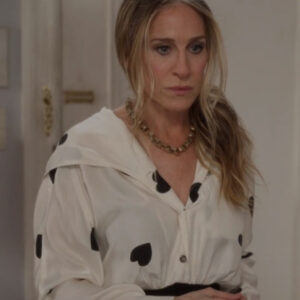 And Just Like That S02 Carrie Bradshaw White Hooded Shirt