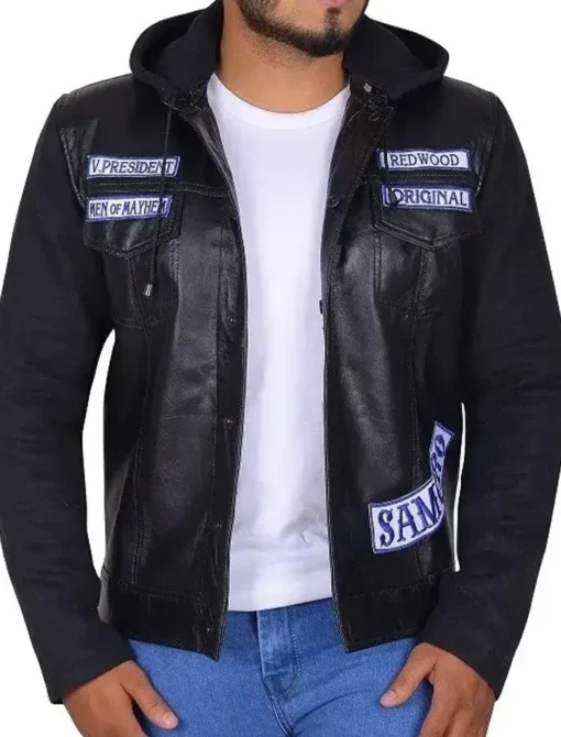 Charlie Hunnam SOA Sons of Anarchy Leather Jacket - Image 2