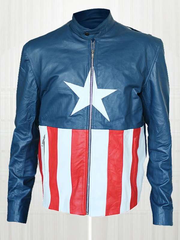 Jon Bon Jovi Captain America Leather Jacket - Image 2