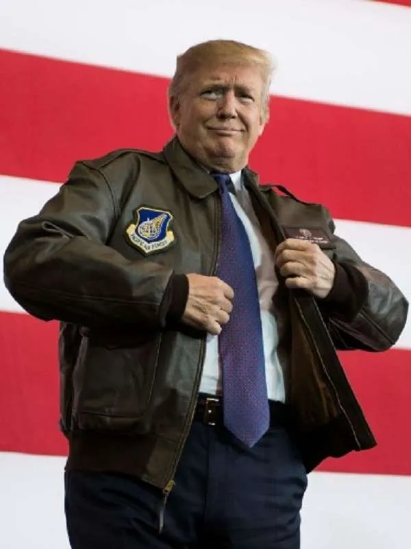 Donald Trump A2 Flight Bomber Leather Jacket - Image 3
