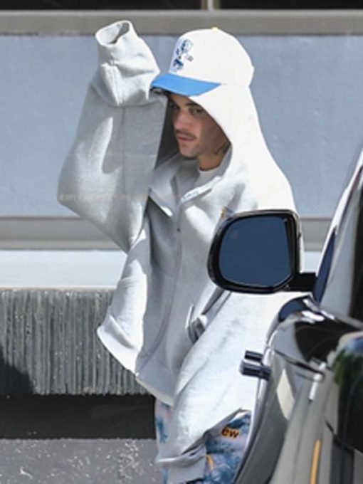 Justin Bieber Grey Hoodie - Image 2