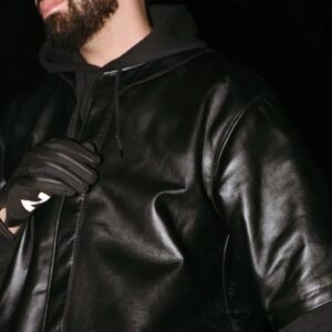 Drake Hard Feelings Harder Dick Leather Jacket