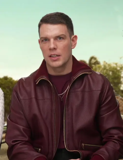 Jake Lacy Apples Never Fall Leather Jacket