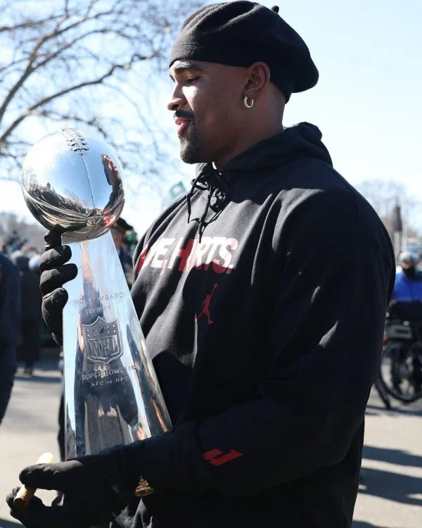 Jalen Hurts Love Hurts Black Hoodie - Image 2