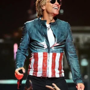 Jon Bon Jovi Captain America Leather Jacket
