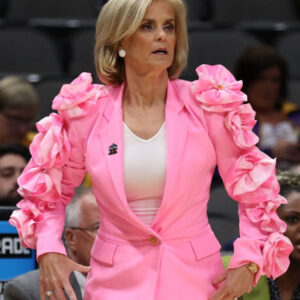 Kim Mulkey Pink Jacket