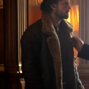 Kraven the Hunter 2023 Aaron Taylor Shearling Jacket