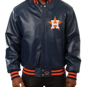 Men’s Astros Leather Jacket