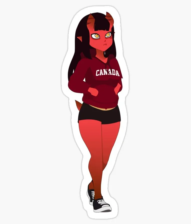 Meru The Succubus Canada Hoodie - Image 4