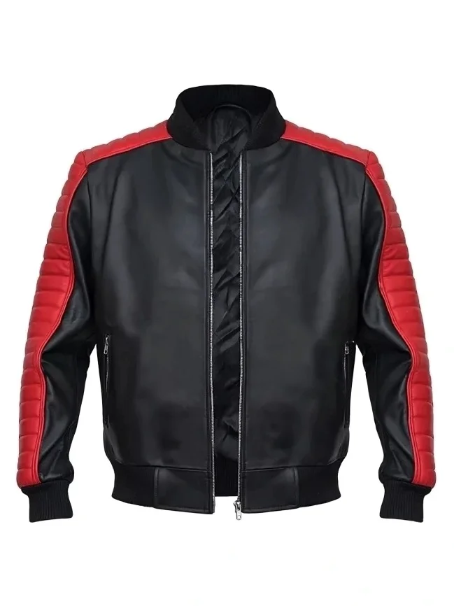 Miami Vice Stunt Team Ryan Gosling Black Leather Jacket - Image 2