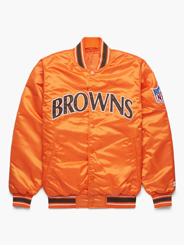 NFL Starter Browns Satin Jacket - Image 2