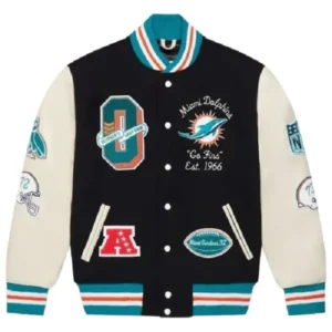 OVO x NFL Miami Dolphins Varsity Jacket