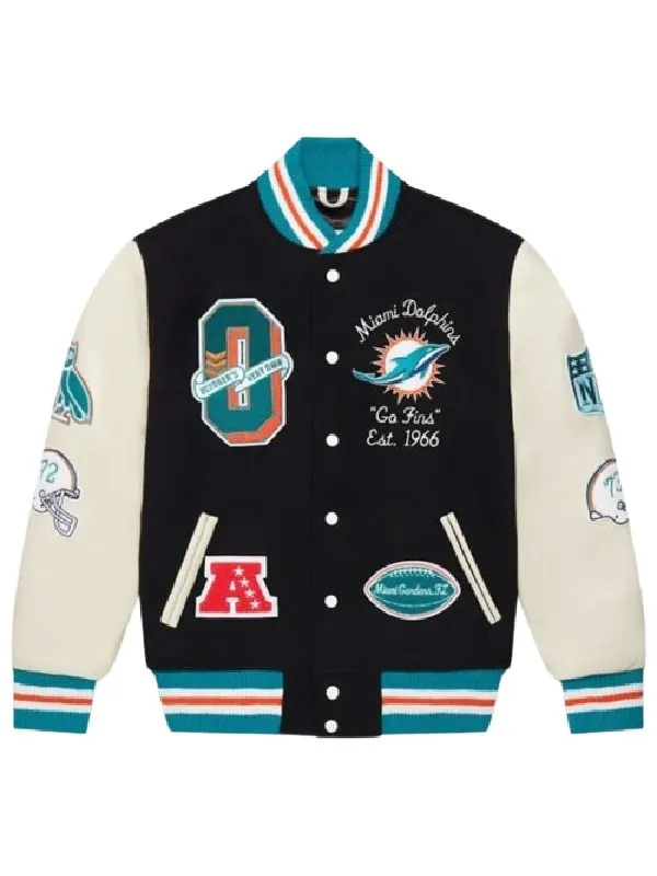 OVO x NFL Miami Dolphins Varsity Jacket