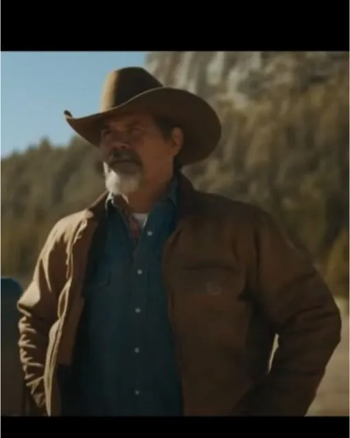 Outer Range 2022 Josh Brolin Brown Jacket - Image 3