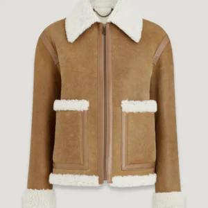 Women's Brown Shearling Jacket