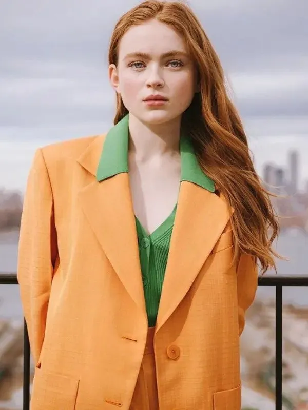 Stranger Things 2022 Sadie Sink Orange Blazer