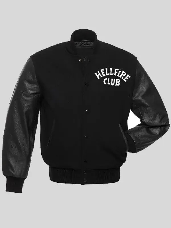 Stranger Things S04 Hellfire Club Varsity Jacket - Image 2