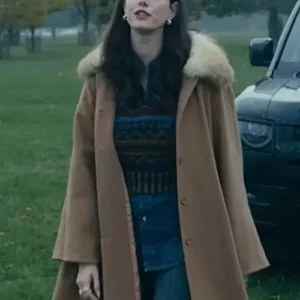 Susie Glass The Gentlemen 2024 Shearling Long Coat