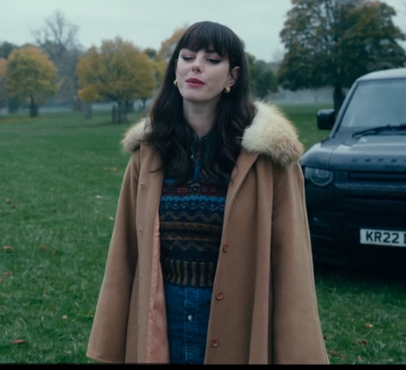 Susie Glass The Gentlemen 2024 Shearling Long Coat - Image 2