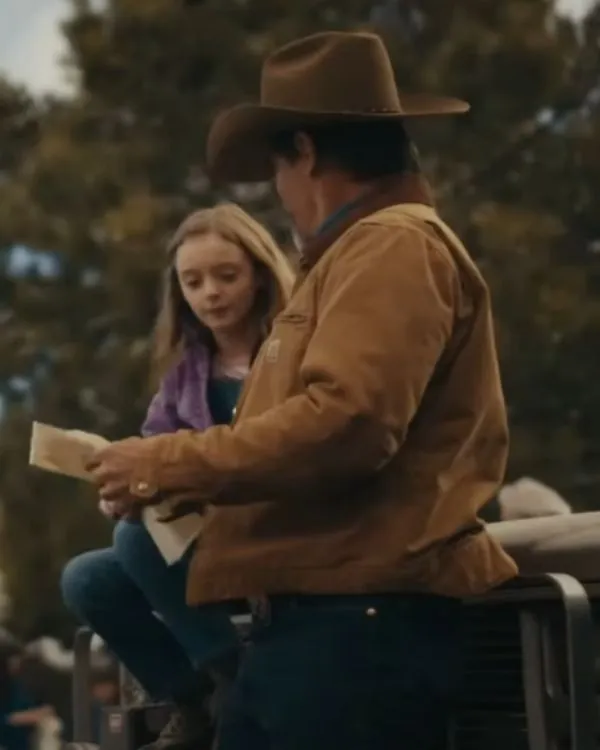 Outer Range 2022 Josh Brolin Brown Jacket - Image 2