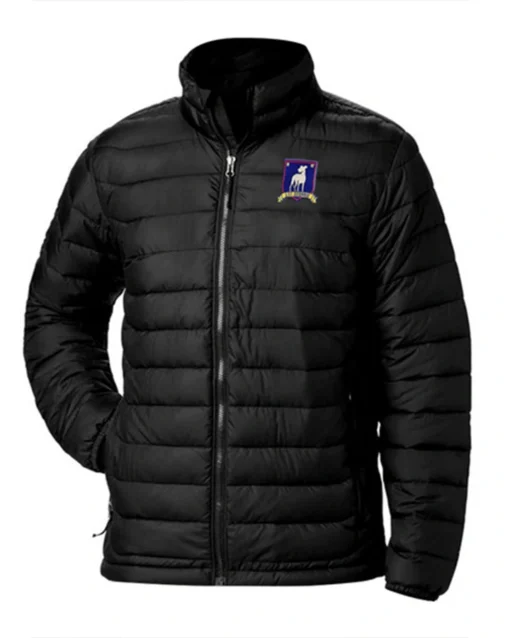 Ted Lasso S02 Jason Sudeikis Navy Blue Parachute Puffer Jacket - Image 2
