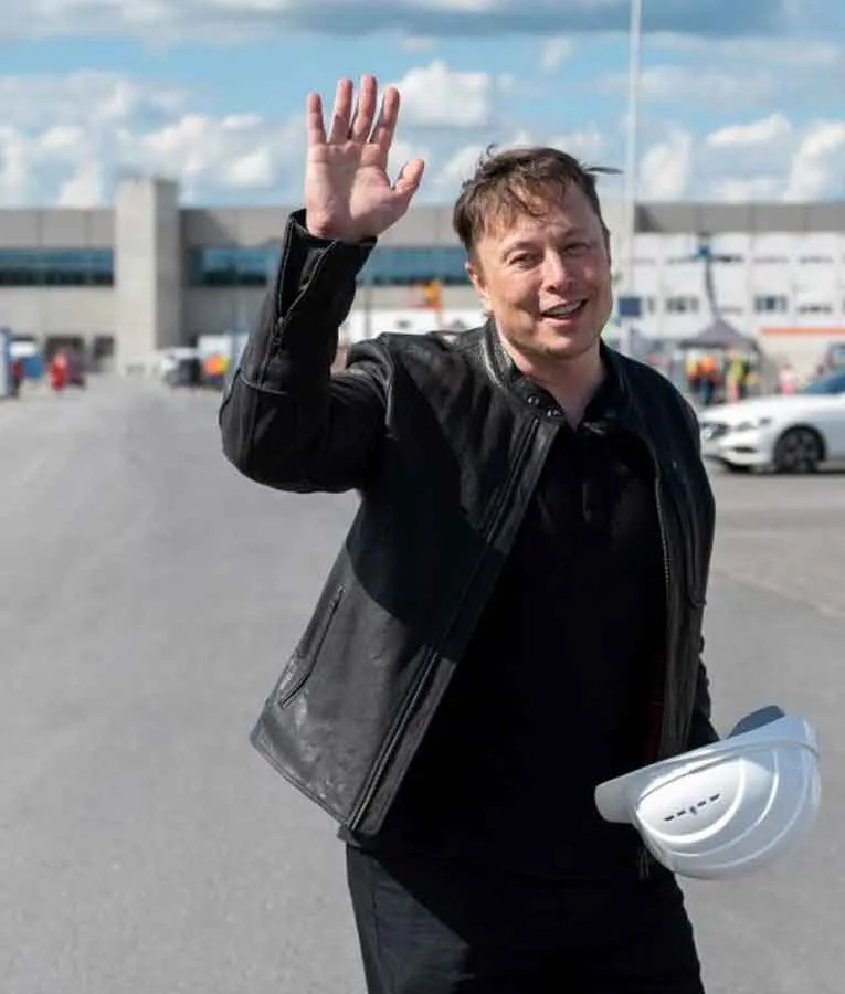 Tesla Model S Plaid Elon Musk Leather Jacket - Image 2