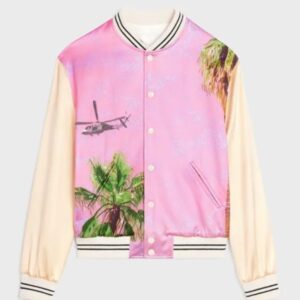 The Voice S25 John Legend Pink Satin Bomber Jacket