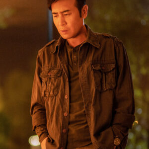 3 Body 2023 Hewei Yu Brown Cotton Jacket