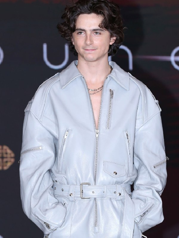 Timothée Chalamet Dune Part Two press conference Jumpsuit