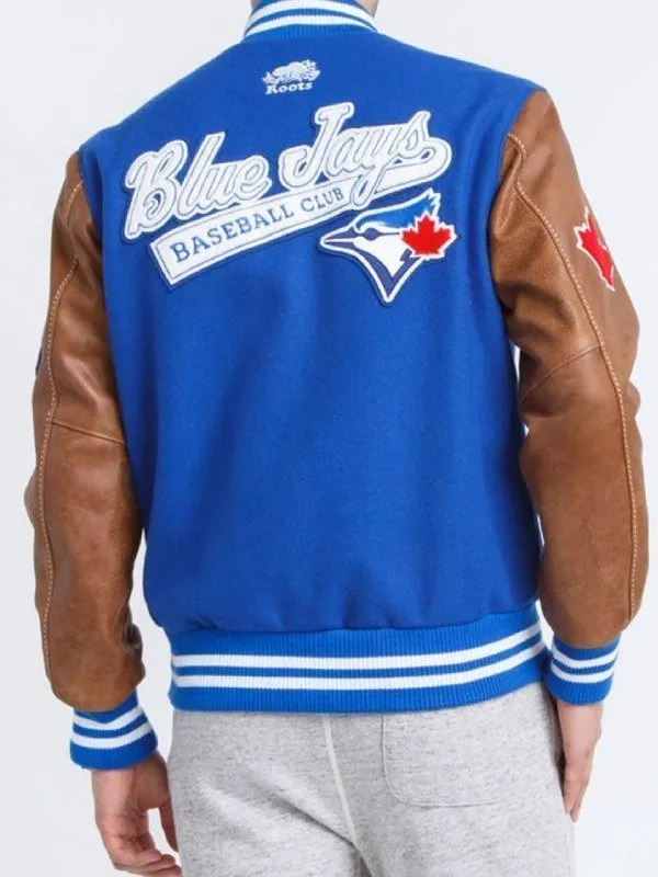 Toronto Blue Jays Royal Blue Varsity Jacket - Image 3