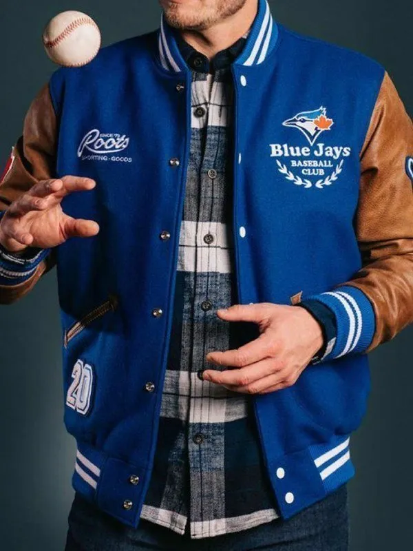 Toronto Blue Jays Royal Blue Varsity Jacket - Image 2
