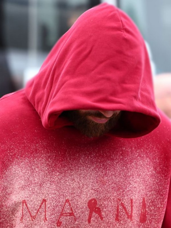 Travis Kelce Marni Red Hoodie - Image 3