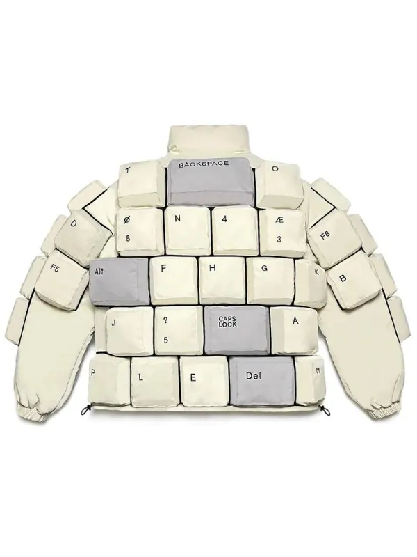 Cream and Grey Keyboard Jacket - Image 2