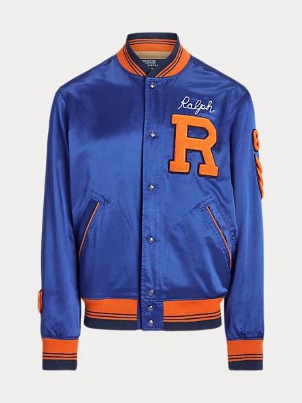 Ralph Lauren Satin Letterman Jacket - Image 2