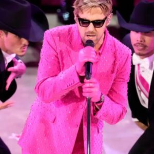 Ryan Gosling Oscars 2024 Pink Blazer