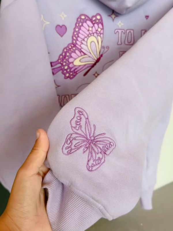 Pink Palm Puff To Live For The Hope of It All Hoodie - Image 5