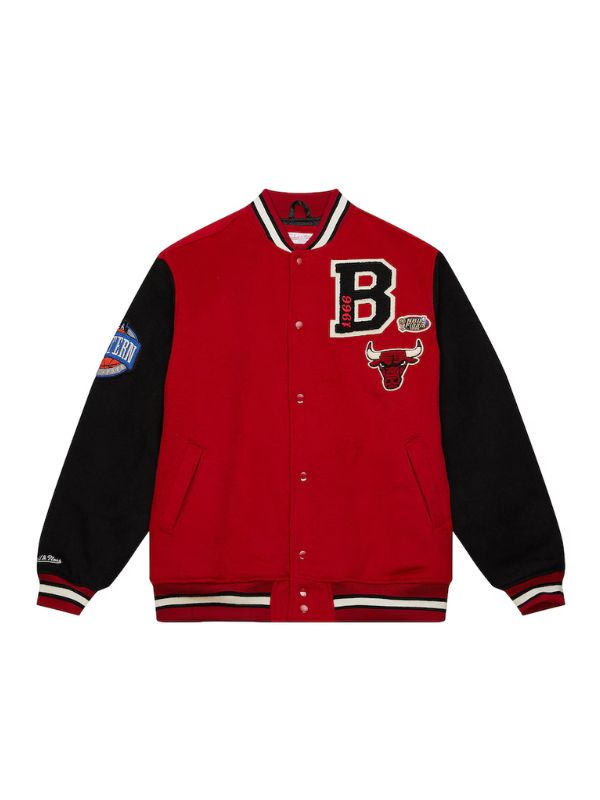 Chicago Bulls Red Team Legacy Varsity Jacket