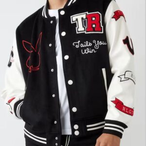 True Religion Playboy Varsity Jacket