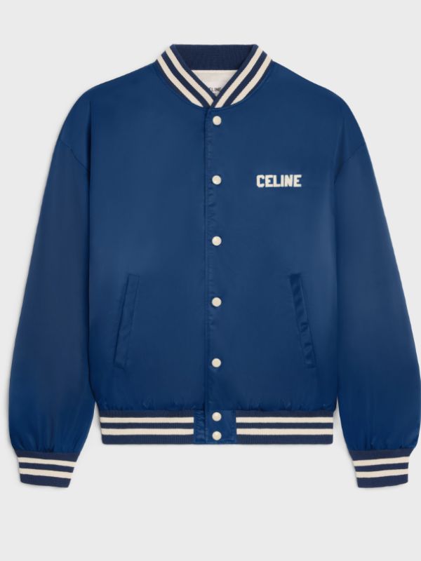 CELINE Loose Teddy Varsity Jacket
