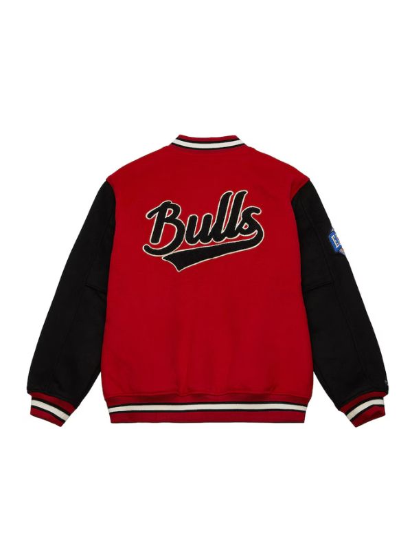 Chicago Bulls Red Team Legacy Varsity Jacket - Image 2