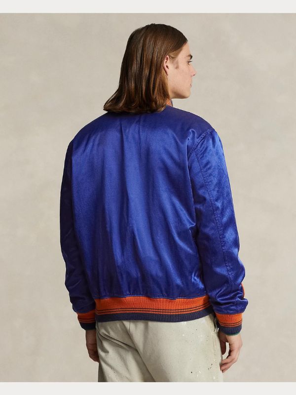 Ralph Lauren Satin Letterman Jacket - Image 4