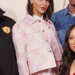 3 Body Problem Auggie Salazar Pink Checkered Jacket