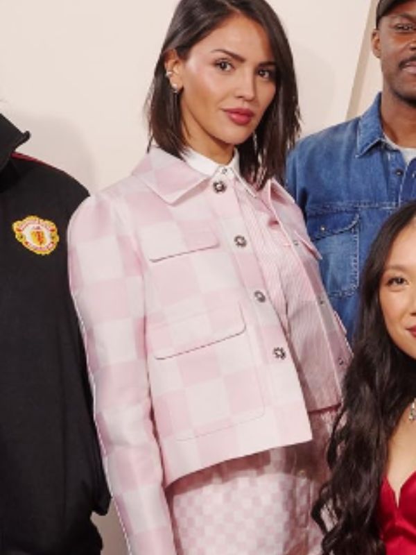 3 Body Problem Auggie Salazar Pink Checkered Jacket